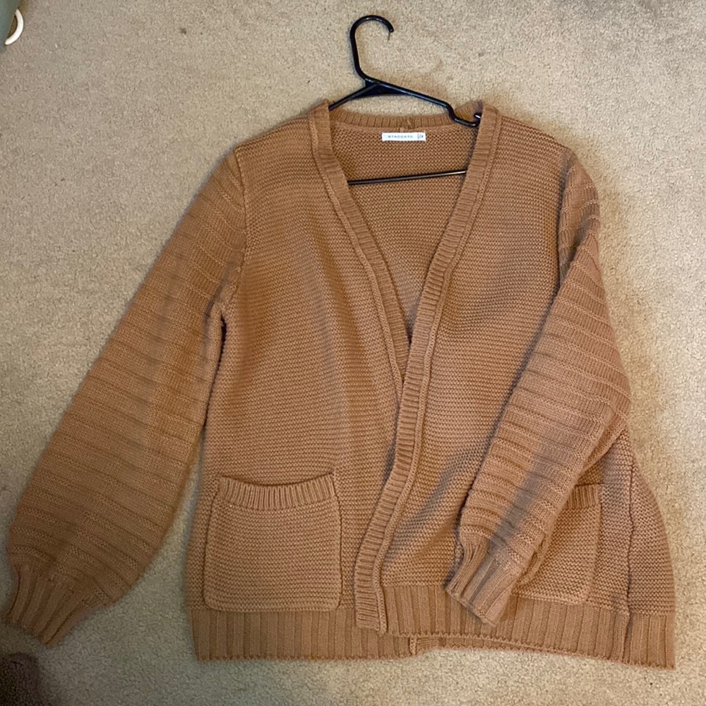Muted Orange Comfy Cardigan